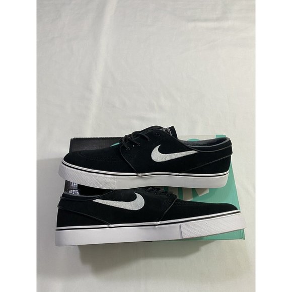 New Mens Size 10 Black White Nike SB Zoom Stefan Janoski OG Skate Shoes